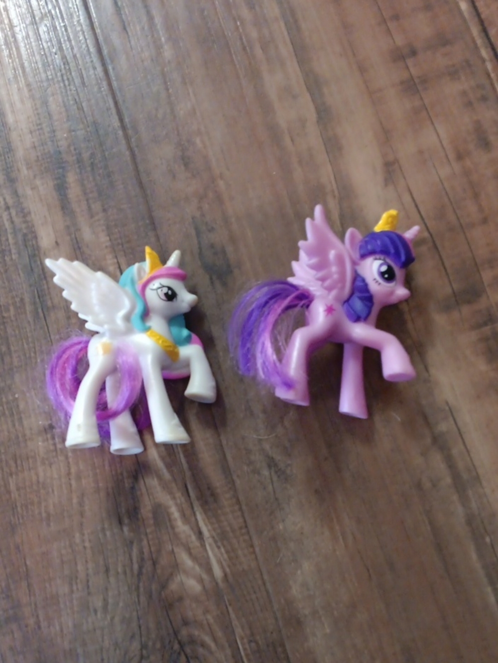 Purple and White Pony Figurine Set - Kids Toys